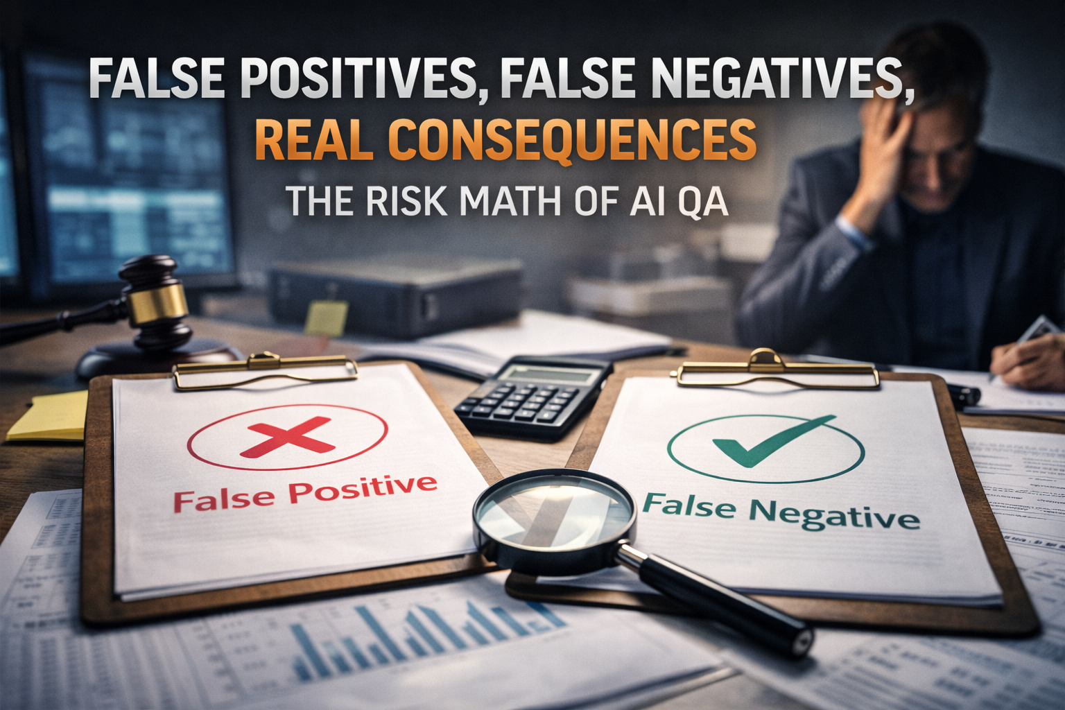 False Positives, False Negatives, Real Consequences: The Risk Math of AI QA