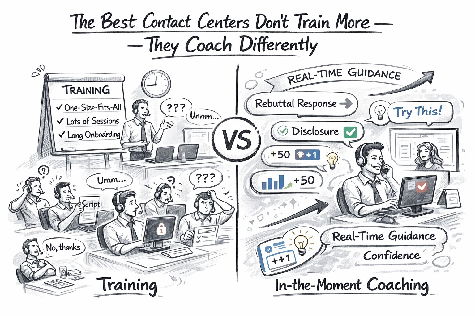 The Best Contact Centers Don’t Train More — They Coach Differently